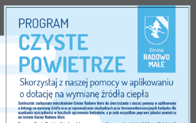 Zdjęcie do Spotkanie w ramach programu &quot;Czyste Powietrze&quot;  Radowo Małe 