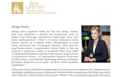 Zdjęcie do List na temat bezpieczeństwa dzieci w gospodarstwie rolnym 