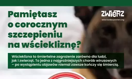 Wścieklizna - śmiertelne zagrożenie dla ludzi i zwierząt.