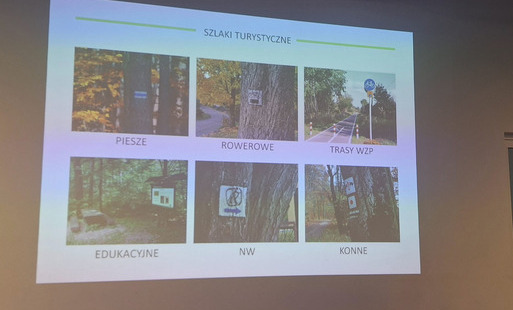 szlaki turystyczne , piesze rowerowe, konne, 
